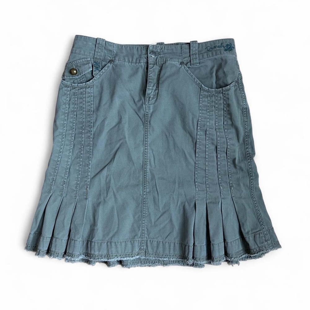 Y2K Diesel pleated cargo skirt